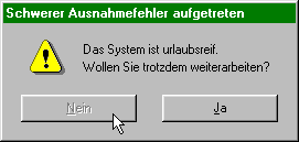 Lustige Fehlermeldungen